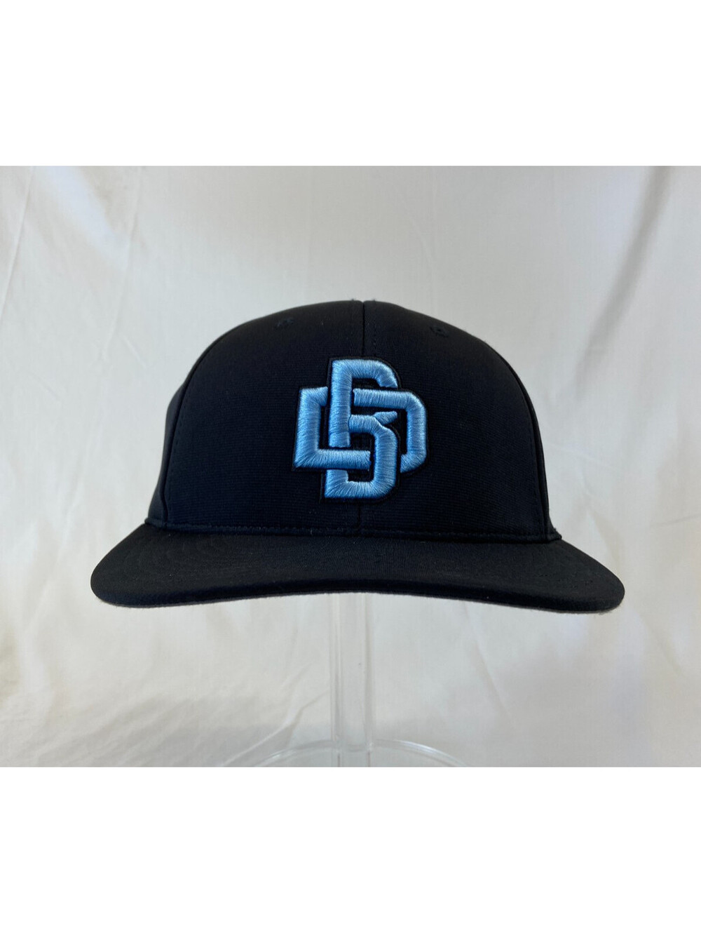 DB Baseball Cap Fitted Black Hat SM/MD 55 Casual Sportswear FlexFit Outdoor OSFA
